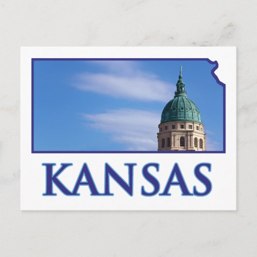 Kansas State Capitol Briefkaart (Voorkant)