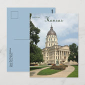 Kansas State Capitol Building Topeka Kansas Briefkaart (Voorkant / Achterkant)