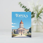 Kansas State Capitol VS Briefkaart (Staand voorkant)