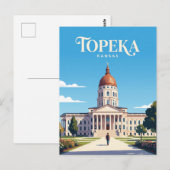 Kansas State Capitol VS Briefkaart (Voorkant / Achterkant)