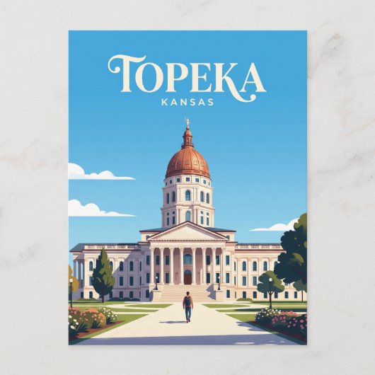 Kansas State Capitol VS Briefkaart (Voorkant)