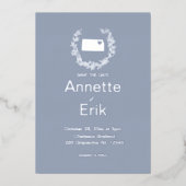 Kansas State Destination Wedding Folie Uitnodiging (Voorkant)