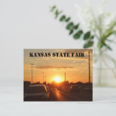Kansas State Fair Sunset Post Card Briefkaart (Staand voorkant)