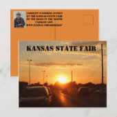 Kansas State Fair Sunset Post Card Briefkaart (Voorkant / Achterkant)