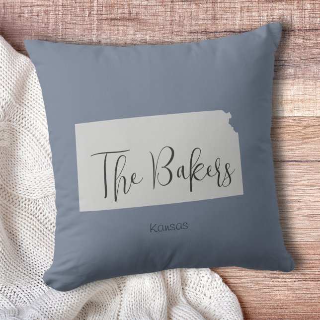 Kansas State Family Name Sierkussen (Show pride for your state and personalize it!  "love makes this house a home in <your state>")