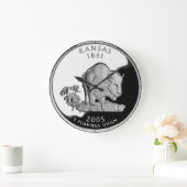 Kansas State Faux Quarter Clock Grote Klok (Huis)
