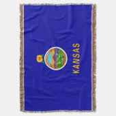 Kansas State Flag Design Decor Deken (Voorkant Verticaal)