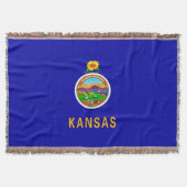 Kansas State Flag Design Decor Deken (Voorkant)