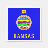Kansas State Flag Paper Party Napkins Servet (Voorkant)