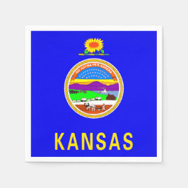 Kansas State Flag Paper Party Napkins Servet