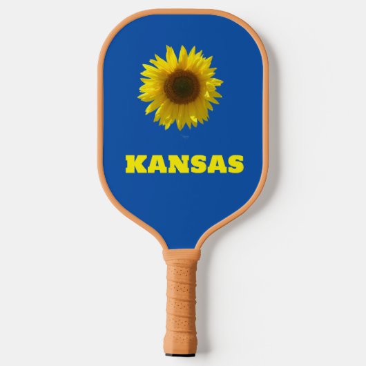 Kansas State Flag Pickleball Paddle (Achterkant)