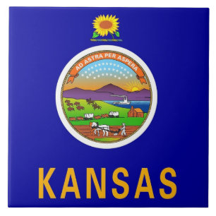 Kansas State Flag Tegel Tegeltje