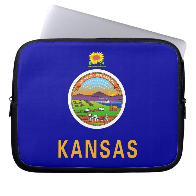 Kansas State-hoes voor laptop Laptop Sleeve (Voorkant)