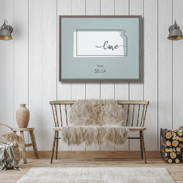 Kansas State Hondenliefhebber Canvas Afdruk