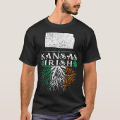 Kansas State Irish St Patricks Day Gift T-shirt (Voorkant)