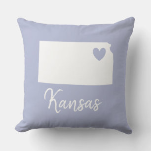 Kansas State-kaart love home Buitenkussen