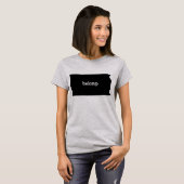 Kansas State Map Belong T-shirt (Voorkant volledig)