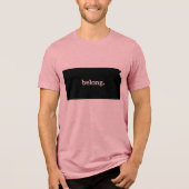 Kansas State Map Belong Tri-Blend Shirt (Voorkant)