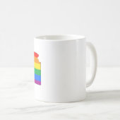 Kansas State Pride LGBTQ Progress Pride Koffiemok (Voorkant rechts)