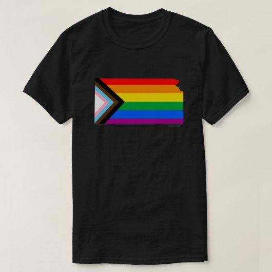 Kansas State Pride LGBTQ Progress Pride T-shirt (Design voorkant)