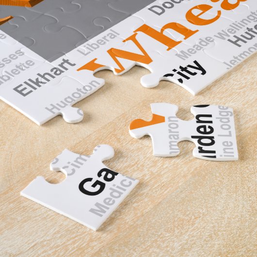 Kansas State Pride Map Legpuzzel (Zijkant)