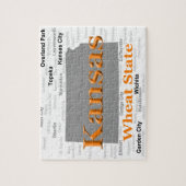 Kansas State Pride Map Legpuzzel (Verticaal)