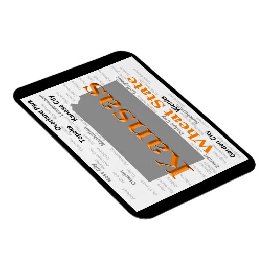 Kansas State Pride Map Magneet (Rechterzijde)