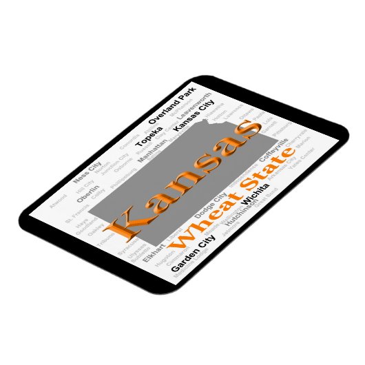 Kansas State Pride Map Magneet (Linkerzijde)