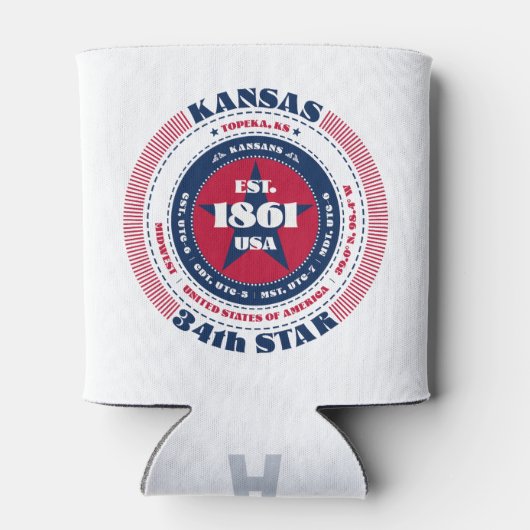 Kansas State Pride Monogram Koeler (Achterkant)