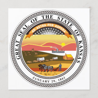 Kansas State Seal Kaart