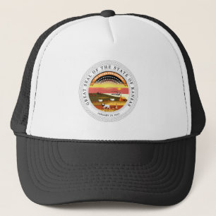 Kansas State Seal Trucker Pet