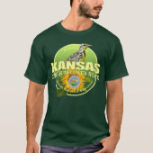 Kansas State Vogel & Bloem T-shirt (Voorkant)