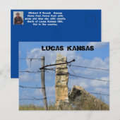 Kansas Stone Post Fence Post, Post Kaart. Briefkaart (Voorkant / Achterkant)