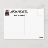 Kansas Stone Post Fence Post, Post Kaart. Briefkaart (Achterkant)