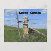 Kansas Stone Post Fence Post, Post Kaart. Briefkaart (Voorkant)