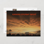KANSAS STORMY-ACHTERpostkaart Briefkaart (Voorkant / Achterkant)