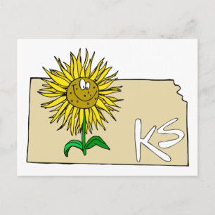 Kansas Sunflower Briefkaart