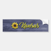 Kansas Sunflower Bumpersticker (Voorkant)