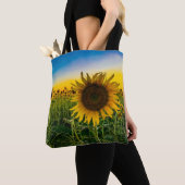 Kansas Sunflower Field Tote Bag (Dichtbij)