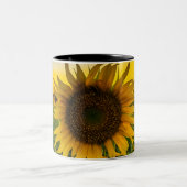 Kansas Sunflower Field Tweekleurige Koffiemok (Center)