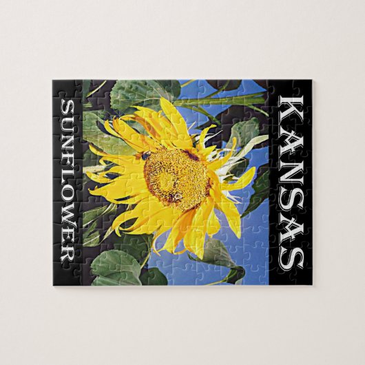 Kansas Sunflower Legpuzzel (Horizontaal)