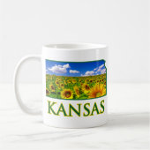 Kansas Sunflower Sky Koffiemok (Links)