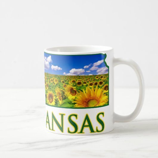 Kansas Sunflower Sky Koffiemok (Rechts)