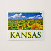 Kansas Sunflower Sky Legpuzzel (Horizontaal)