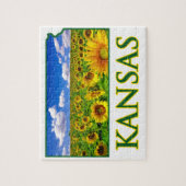 Kansas Sunflower Sky Legpuzzel (Verticaal)