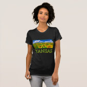 Kansas Sunflower Sky T-shirt (Voorkant volledig)