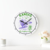 Kansas Sunflower State Bison Grote Klok (Huis)