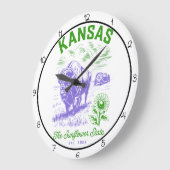 Kansas Sunflower State Bizon Grote Klok (Hoek)