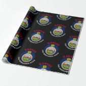 KANSAS SUNFLOWER STATE FLAG CADEAUPAPIER (Uitgerold)