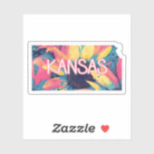 Kansas Sunflower Sticker (Vel)